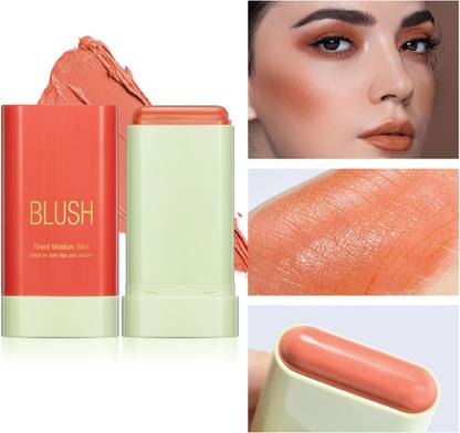 Emijun Blush Stick 3 in 1 Cheeks Lips Eyes Moisturing Face Blush Multi-Use For All Skin