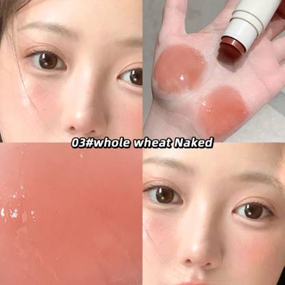 DAIMANPU GEGE Bear Porcelain Light Multi-Purpose Blush Stick, Delicate and Smooth 1215B