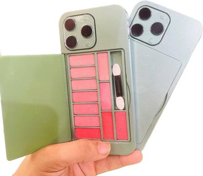 VBA Iphone 14 Pro Max Shaped 11 Color Matte Long Lasting Blush Palette & Mirror Back