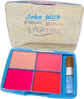 JOHN WICK BLUSH 4 IN 1 SHADES COMBO BLUSHER PALETTE BEST FOR ALL SKIN TYPE