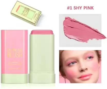 sindhwani makeovers Blush Stick 3 in 1 Cheeks Lips Eyes, Moisturing Face Blush Multi-Use Cheek Tint