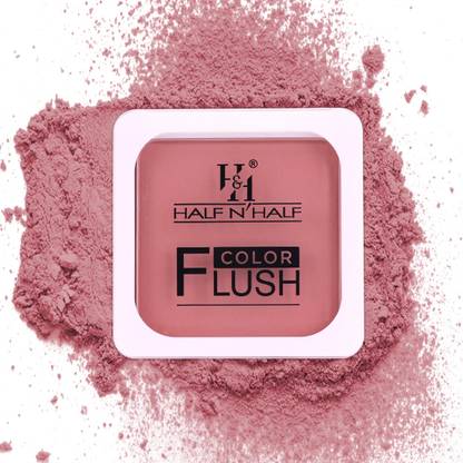 Half N Half Velvety Silky, Light Weight Long-Lasting Colour Flush for Cheeks, Natural Finish