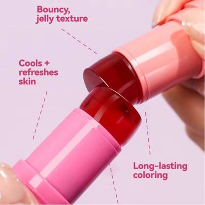 CATERINACHIARA Cooling Water Jelly Tint Blush Stick, Multi-Use Cheek and Lip