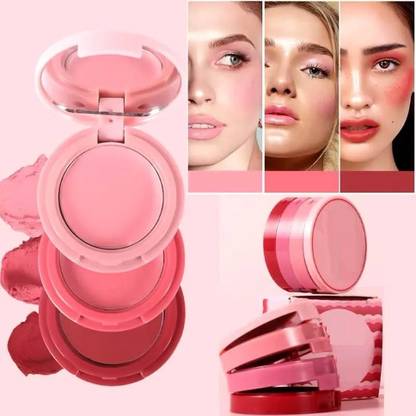 luzimaisa Multicolor 3-In-1 Lip & Cheek Tint For Pink Lips Lip Stain