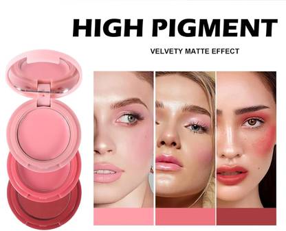 GABBU 3-in-1 cream tint creamy matte blusher for cheeks eyes lip and cheek tint.