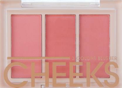 VARS LONDON Cheeks 3 color matte blusher palette + face make up blusher palette