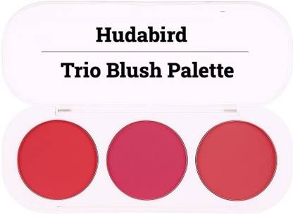 Hudabird Trio Blush Multicolor Long Lasting Makeup Blush Palette