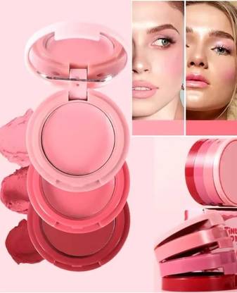 WOONGMI 3-in-1 Soft Mist Smooth Multi-Purpose Blush EyeShadow Lip Cream