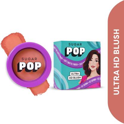 SUGAR POP Ultra HD Blush 02 Sienna - Richly Pigmented | Blendable | Suits all skin tones