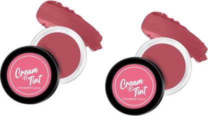 ADJD Combo Creamy Matte Lip & Cheek Tint Blush For All Skin Type Strawberry sizzle