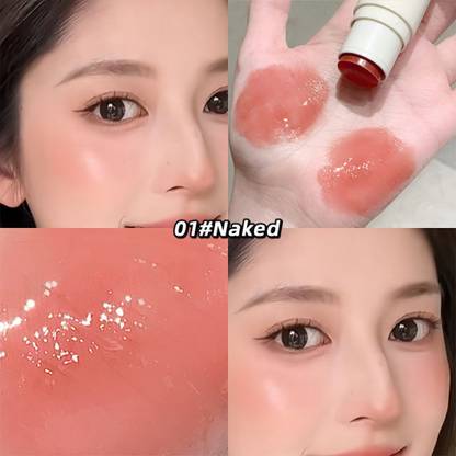 DAIMANPU GEGE Bear Porcelain Light Multi-Purpose Blush Stick, Delicate and Smooth 1215B