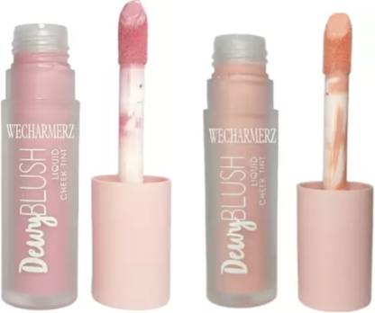 WECHARMERZ Soft Creamy Liquid Blush Tint for Cheeks Dewy Finish