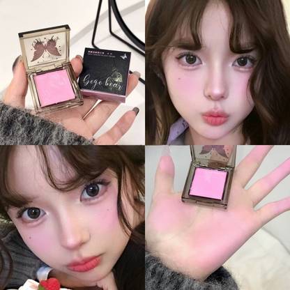 DAIMANPU Gegebear Matte Monochrome Natural Blusher – Cream Blush, FDA Approved