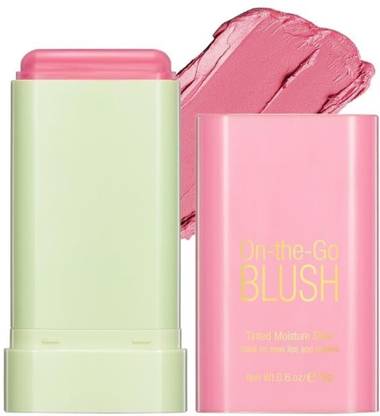COSMO VIBES ON-THE-GO Cream Blush Stick - Multi-Use Makeup Stick (shy pink)