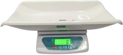 Bos Medicare Surgical Digital Baby Weighing Scale For New Born Baby with Detachable Tray Multicolor BMI Weighing Scale