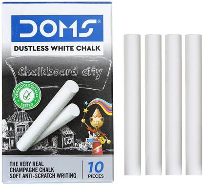 DOMS Non-Toxic Dustless Board Chalk