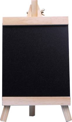 Desi Rang Chalkboard for Restaurant Bar Menu Memo, Blackboard for Kitchen Kids, Table top Display Board Stand, Message Board, for Home Advertising, Easel, with Chalk (Small 11" inch ) Board Chalk