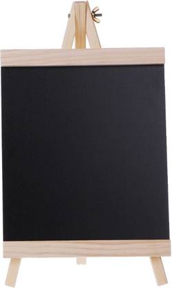 Desi Rang Chalkboard for Restaurant Bar Menu Memo, Blackboard for Kitchen Kids, Table top Display Board Stand, Message Board, for Home Advertising, Easel, with Chalk (Small 14" inch ) Board Chalk