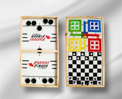 Tvm ludu, chess & fastest finger first wooden boad game for kids Party & Fun Board Game