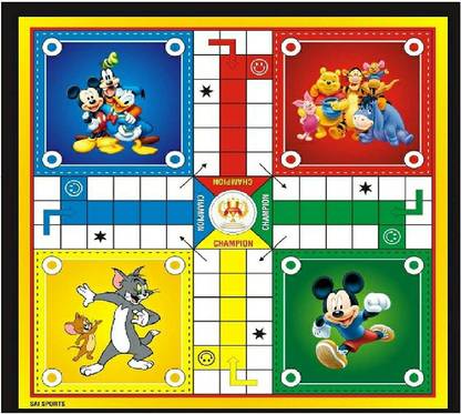 MOHIT CREATIONS Extra Large Ludo Game Set with Dice for Kids Cardboard 2 in 1 Ludo and Snakes Educational Board Games