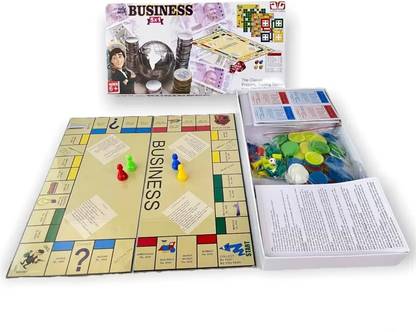 AJANTA SUPER DELUXE BUSINESS 5X1 GAME SET Money & Assets Board Game
