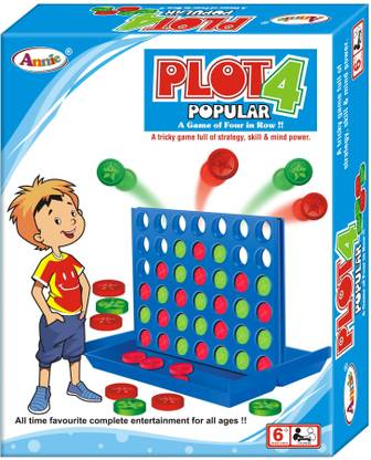 annie Plot-4 Family Game, Strategy Board Games for All Ages Party & Fun Board Game
