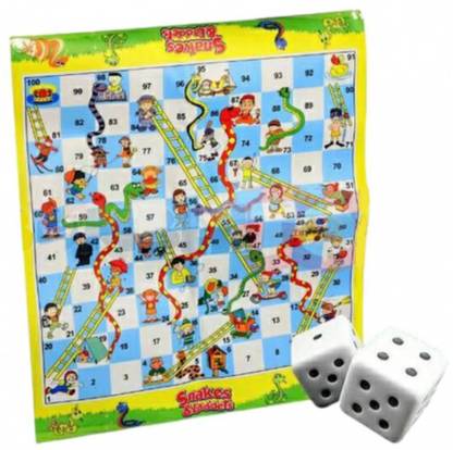 Partywala Snake & ladder Game With Dice In light Spinner Strategy & War Board Game