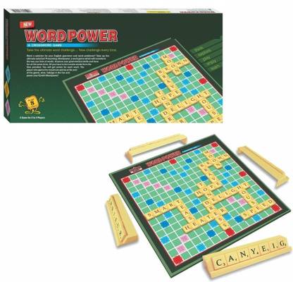 zokato Word Power Regular Crossword Scrabble Spell Intellectual Board Game for Kids Board Game Accessories