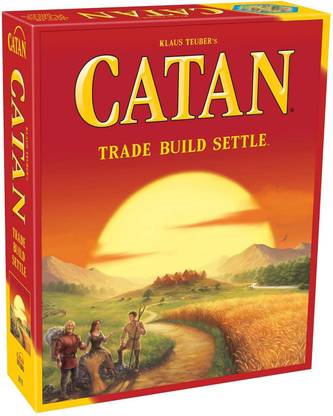 AweStuffs Catan Board Game for Family 3 to 4 Players Main Base Game Strategy & War Board Game