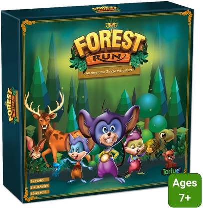 Tortue Games Forest Run - An Awesome Jungle Adventure Party & Fun Board Game