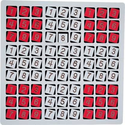 Villagers Product Wooden Sudoku Puzzle Board Game 9x9 Grid – Brain Teaser Logic Game for all Ages| Educational Board Games