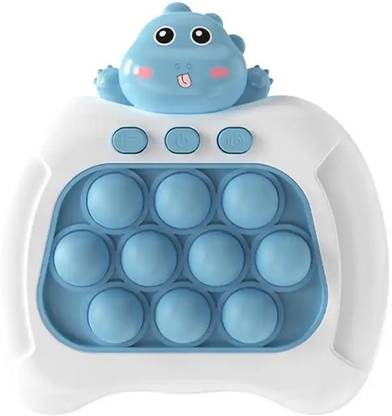 SMB ENTERPRISES Pop It Game Press Fidget Toy Challenge console Light Up Popping Game Party & Fun Board Game