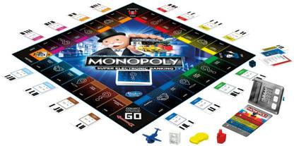AB Toy World Monopoly Ultimate Banking Edition Board Game, Includes Electronic Banking Unit Money & Assets Board Game