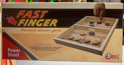 chahat Enterprise FAST FINGER Wooden String Hockey Game Sling Puck Board Game Perfect for Family Party & Fun Board Game