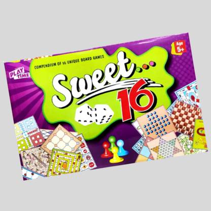 dp tools Sweet 16 unique Board Games 16 in 1 Board Game Set Party & Fun Board Game