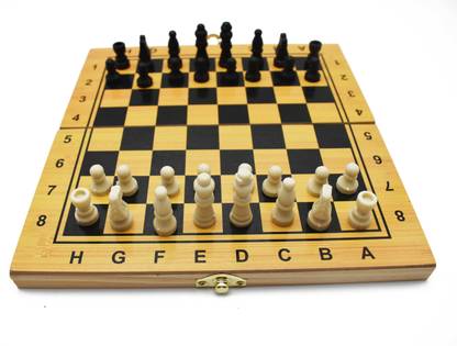 justhandmade Wooden Foldable Chess Board | Indoor Game for Kids - Indoor Game | Brain Game | Party & Fun Board Game