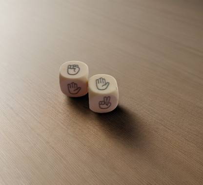 STEM TECH Rock Paper Scissors Dice Board Game Accessories