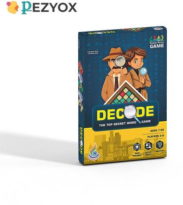 PEZYOX Decode The TOP Secret Word Board Game for Ages 7 and Above Educational Board Games