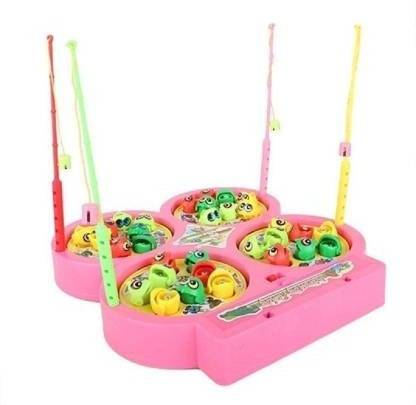 Roly Poly Fish Catching Game with 4 Ponds Strategy & War Board Game