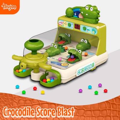 TOUJOO Crocodile score blast Pinball Machine shooting game set for kids indoor games Educational Board Games