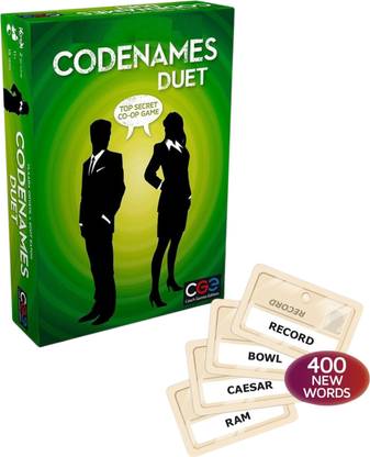 Zuuluzrs Codenames Duet Board Game - Top Secret Co-Op Game Board Game Accessories