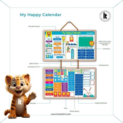 Ihana Tiimi My Happy Calendar Educational Board Games