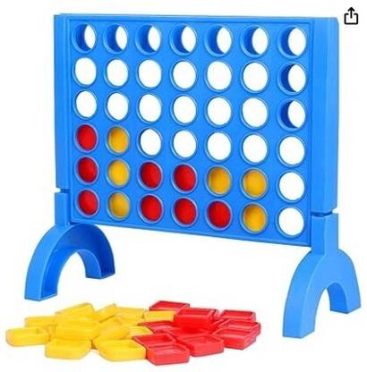 Play Craft Plot 4, Grid 4 in a Row to Win, Game for 2 Players, Ages 5+, Game for Kids Educational Board Games