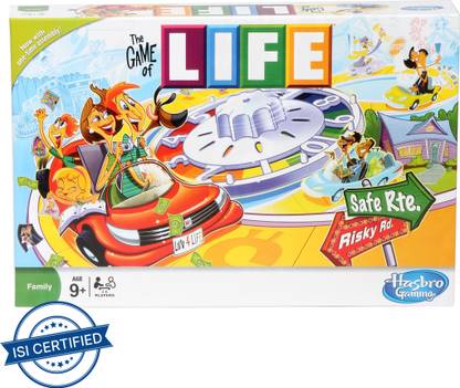 HASBRO GAMING The Game of Life game Strategy & War Board Game