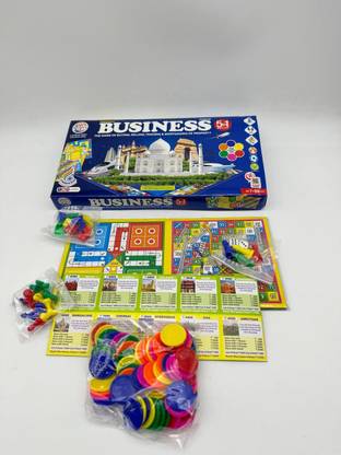 jmv Business 5 in 1 with Coin, Enhace Property dealing skills Money & Assets Games Money & Assets Board Game