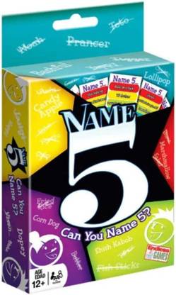 Naama Endless Games Name 5 - Quick Thinking Game, Board Game & Puzzles for Families