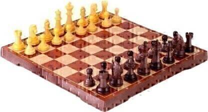 N2K2 Enterprise Folding Chess Board Set Magnetic Travel Shatranj Game Educational Toys for Kids and Adults (12 X 12 Inches) (Brown) Educational Board Games