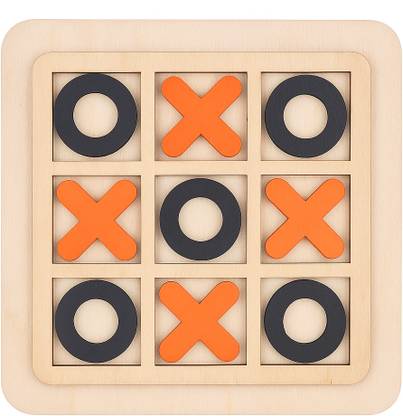Arcshi Wooden Tic Tac Toe Board Game for Kids & Adults Strategy & War Board Game