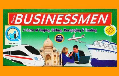 vworld Amazing 5 in 1 Senior Indian Business For Young Businessmen to Learn Buying Money & Assets Board Game