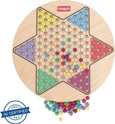 FUNSKOOL Board Game Deluxe Chinese Checkers Educational Board Games